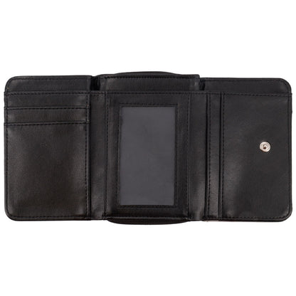 Cartera Monedero 2 en 1 Polipiel Negro Personalizable – Día de la Madre