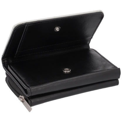 Cartera Monedero 2 en 1 Polipiel Negro Personalizable – Día de la Madre