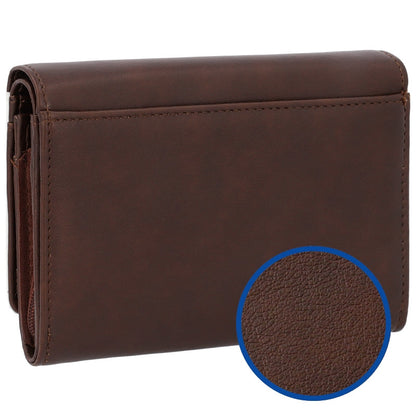 Cartera con Monedero Polipiel Marrón 10×14 Personalizable – Día de la Madre