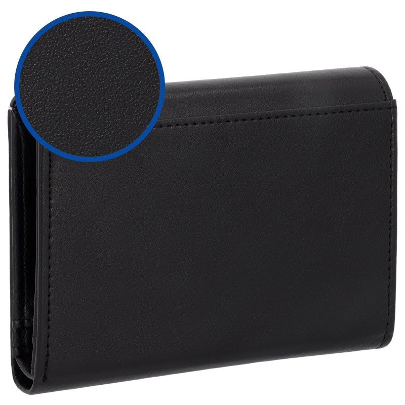 Cartera con Monedero Polipiel Negro 10×14 Personalizable – Día de la Madre