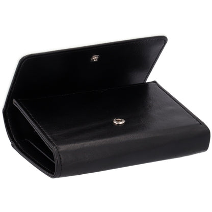 Cartera con Monedero Polipiel Negro 10×14 Personalizable – Día de la Madre
